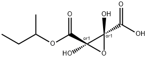 2,3-Oxiranedicarboxylic acid, 2,3-dihydroxy-, monobutyl ester, trans- (9CI) 结构式
