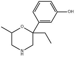 Phenol, 3-(2-ethyl-6-methyl-2-morpholinyl)- (9CI) Structure