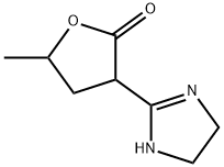 2(3H)-Furanone,  3-(4,5-dihydro-1H-imidazol-2-yl)dihydro-5-methyl- 结构式