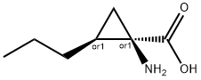 Cyclopropanecarboxylic acid, 1-amino-2-propyl-, cis- (9CI) 化学構造式