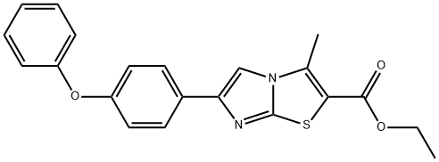 3-METHYL-6-(4-PHENOXYPHENYL)IMIDAZO[2,1-B]THIAZOLE-2-CARBOXYLICACID에틸에스테르