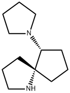 1-Azaspiro[4.4]nonane,6-(1-pyrrolidinyl)-,(5R,6R)-(9CI) Struktur