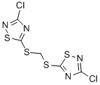 BIS(3-CHLORO-1,2,4-THIADIAZOL-5-YLTHIO)METHANE, 76838-02-3, 结构式