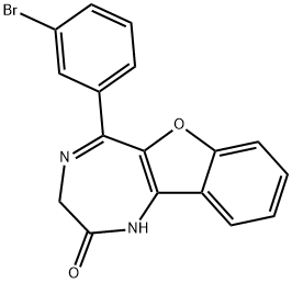 5-(3-Bromophenyl)-1,3-dihydro-2H-benzofuro[3,2-e]-1,4-diazepin-2-one|化合物5-BDBD