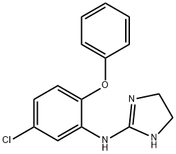 2-(5-chloro-2-phenoxyanilino)-2-imidazoline 结构式