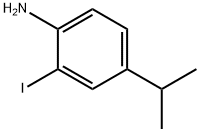 2-ヨード-4-イソプロピルアニリン 化学構造式
