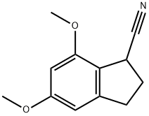 2,3-DIHYDRO-5,7-DIMETHOXY-1H-INDENE-1-CARBONITRILE Structure
