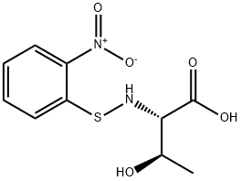 N-[(o-nitrophenyl)thio]-L-threonine Struktur