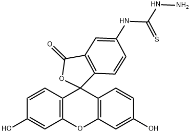 フルオレセイン-5-チオセミカルバジド [5-FTSC] 化学構造式