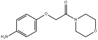 [4-(2-モルホリン-4-イル-2-オキソエトキシ)フェニル]アミン 化学構造式