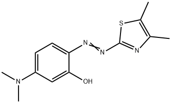 5-(Dimethylamino)-2-[(4,5-dimethylthiazol-2-yl)azo]phenol 结构式