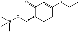 (6E)-3-ethoxy-6-(trimethylsilyloxymethylidene)cyclohex-2-en-1-one 结构式