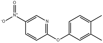2-(3,4-Dimethyl-phenoxy)-5-nitro-pyridine 结构式