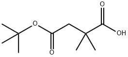 2,2-Dimethylsuccinic acid 4-tert-butyl ester Structure