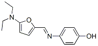 Phenol,  4-[[[5-(diethylamino)-2-furanyl]methylene]amino]- 化学構造式