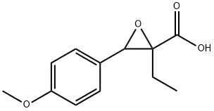 Oxiranecarboxylic acid, 2-ethyl-3-(4-methoxyphenyl)- (9CI) Struktur