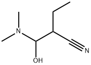 Butanenitrile, 2-[(dimethylamino)hydroxymethyl]- (9CI) Structure