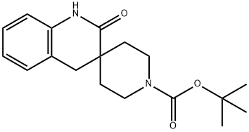 TERT-ブチル 2'-オキソ-2',4'-ジヒドロ-1'H-スピロ[ピペリジン-4,3'-キノリン]-1-カルボキシレート 化学構造式