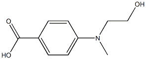 4-[(2-羟甲基)(甲基)氨基]苯甲酸 结构式