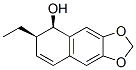 Naphtho[2,3-d]-1,3-dioxol-5-ol, 6-ethyl-5,6-dihydro-, (5R,6R)- (9CI) Structure