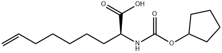 (2S)-2-[[(环戊氧基)羰基]氨基]-8-壬烯酸,769167-55-7,结构式
