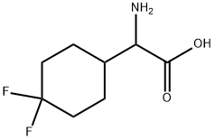 AMINO-4,4-DIFLUORO-CYCLOHEXANEACETIC ACID Structure