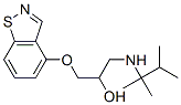 4-[2-Hydroxy-3-(1,1,2-trimethylpropyl)aminopropoxy]-1,2-benzisothiazole Structure