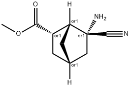 Bicyclo[2.2.1]heptane-2-carboxylic acid, 6-amino-6-cyano-, methyl ester,,769195-81-5,结构式