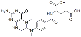 2-[[4-[(2-amino-5-methyl-4-oxo-1,6,7,8-tetrahydropteridin-6-yl)methylamino]benzoyl]amino]pentanedioic acid 结构式