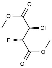 Butanedioic acid, 2-chloro-3-fluoro-, dimethyl ester, (R*,S*)- (9CI) Structure