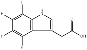 Indoleacetic Acid-d4 Structure