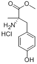 ALPHA-METHYL-L-P-TYROSINE METHYL ESTER HYDROCHLORIDE Structure