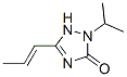 3H-1,2,4-Triazol-3-one,1,2-dihydro-2-(1-methylethyl)-5-(1-propenyl)-,(E)-(9CI) Struktur