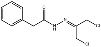 N'-[2-Chloro-1-(chloromethyl)ethylidene]-2-phenylacetohydrazide Structure