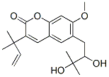 6-(2,3-Dihydroxy-3-methylbutyl)-3-(1,1-dimethyl-2-propenyl)-7-methoxy-2H-1-benzopyran-2-one,76960-88-8,结构式
