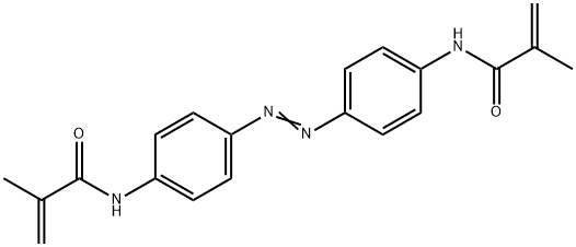 4,4'-di(methacryloylamino)azobenzene Structure