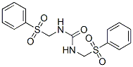 N,N'-ビス[(フェニルスルホニル)メチル]尿素 化学構造式