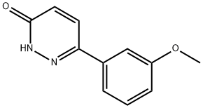 6-(3-Methoxyphenyl)pyridazin-3(2H)-one 结构式