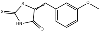 5-(3-甲氧基亚苄基)-2-硫代噻唑烷-4-酮,76979-31-2,结构式