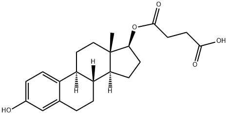 beta-Estradiol 17-hemisuccinate Structure