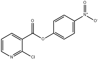 p-Nitrophenyl 2-chloronicotinate 化学構造式