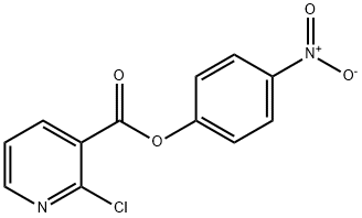 p-Nitrophenyl 2-chloronicotinate Struktur