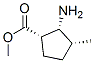 Cyclopentanecarboxylic acid, 2-amino-3-methyl-, methyl ester, (1alpha,2alpha,3alpha)- 结构式