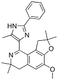 Furo[2,3-h]isoquinoline,  3,4,8,9-tetrahydro-6-methoxy-3,3,8,8-tetramethyl-1-(5-methyl-2-phenyl-1H-imidazol-4-yl)-  (9CI) Structure