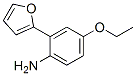 Benzenamine, 4-ethoxy-2-(2-furanyl)- (9CI) 化学構造式