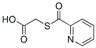 Acetic acid, [(2-pyridinylcarbonyl)thio]- (9CI) Structure