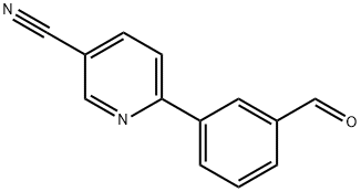 3-(3-Cyanopyridin-2-yl)benzaldehyde 化学構造式