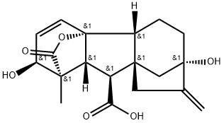 Gibberellic acid Struktur