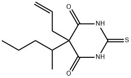 5-ALLYL-5-[1-METHYLBUTYL]-2-THIOBARBITURIC ACID Structure