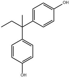2,2-ビス(4-ヒドロキシフェニル)ブタン 化学構造式